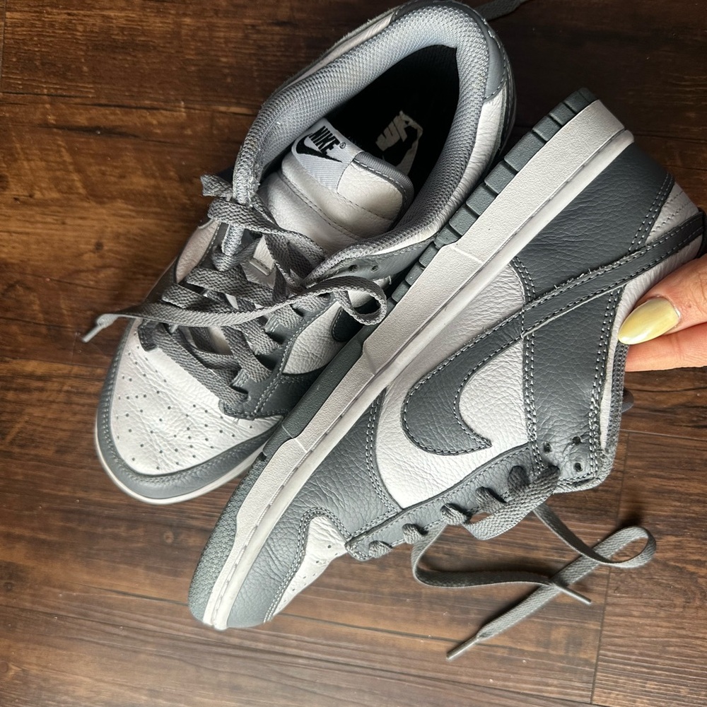 Nike Gray Dunk Low Sneakers Classic Design